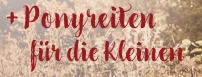 Ponyreiten für die Kleinen